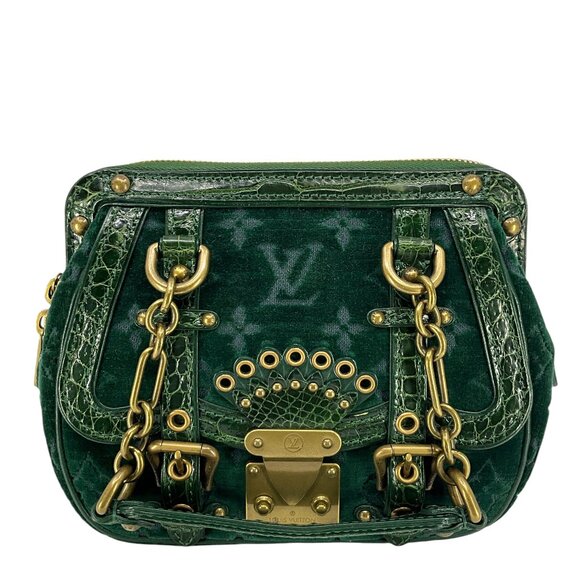 Louis Vuitton Limited Edition Monogram Velours Alligator Gracie PM Bag - Picture 1 of 7